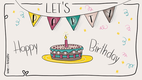 Du möchtest ab sofort alle Geburtstagskarten und Geburtstagseinladungen selber zeichnen?