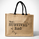 Jutetasche - Einkaufstasche mit Wunschspruch