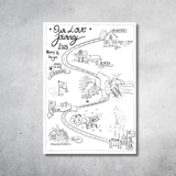 MAP OF US – Personalisiertes Familienbild / Jahresbild Paar / Jahresbild Familie