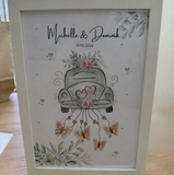 Geldgeschenk Hochzeit, Hochzeitsgeschenk, Bilderrahmen, Poster, Personalisiert, Geld schenken