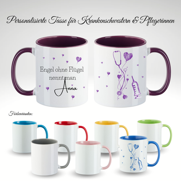 Bunte Tassen für Krankenpfleger:innen – Danke, dass ihr da seid!