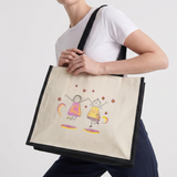 Pinselstift Tasche aus Baumwolle/Jute