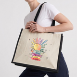 Pinselstift Tasche aus Baumwolle/Jute
