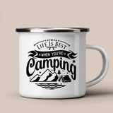 Personalisierte Emaille-Tasse I Das besondere Geschenk für Camper, Hochzeiten und echte Freundschaften
