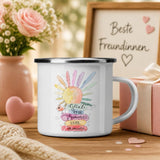 Personalisierte Emaille-Tasse I Das besondere Geschenk für Camper, Hochzeiten und echte Freundschaften