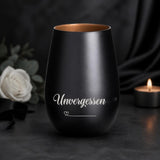 Personalisiertes Trauerlicht mit Wunschname | Erinnerungslicht aus Glas