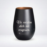 Personalisiertes Trauerlicht mit Wunschname | Erinnerungslicht aus Glas