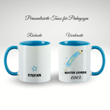 Bunte Keramiktasse für PädagogInnen