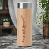 Teeflasche, Thermosflasche Edelstahl Geschenk Berge, Camping