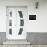 Türschild, Eingangsschild, Hausnummer, Haustürschild aus Naturschiefer, Schieferschild für den Eingang