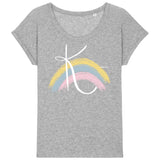 T-Shirt aus Bio-Baumwolle "my Rainbow" mit Wunschbuchstaben